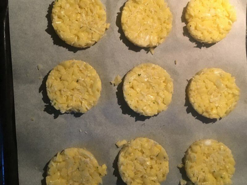 Cliquez pour zoomer ! Galettes de pommes de terre au four Thermomix par nessrrriiinnne