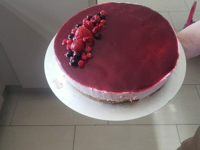 Cliquez pour zoomer ! Bavarois aux framboises Thermomix par fanny_143