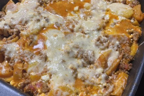 Cliquez pour zoomer ! Casserole de patates douces à la viande hachée et fêta Thermomix par alexandra_momix