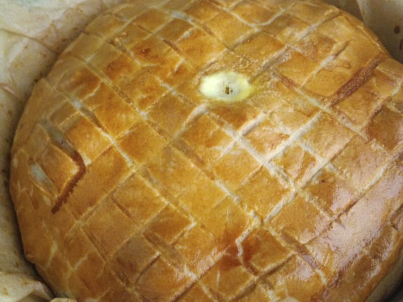 Cliquez pour zoomer ! Tourte aux poireaux et au saumon fumé Thermomix par coco44210