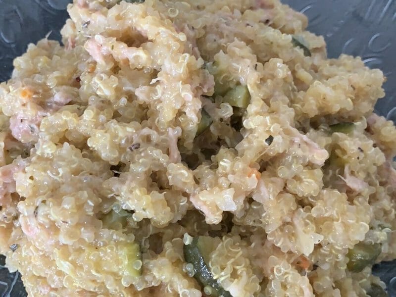 Cliquez pour zoomer ! Risotto de quinoa, courgettes et saumon Thermomix par anne_1981
