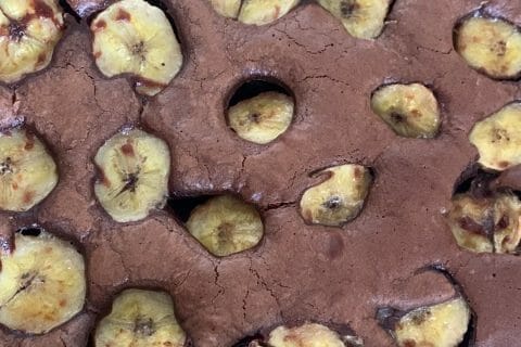 Cliquez pour zoomer ! Brownie fondant choco-banane Thermomix par anne_1981