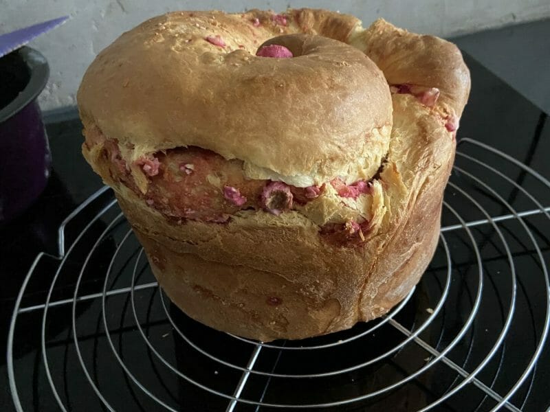 Cliquez pour zoomer ! Brioche aux pralines roses Thermomix par sophie_291