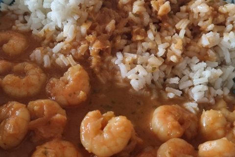 Cliquez pour zoomer ! Curry de crevettes au lait de coco Thermomix par lili