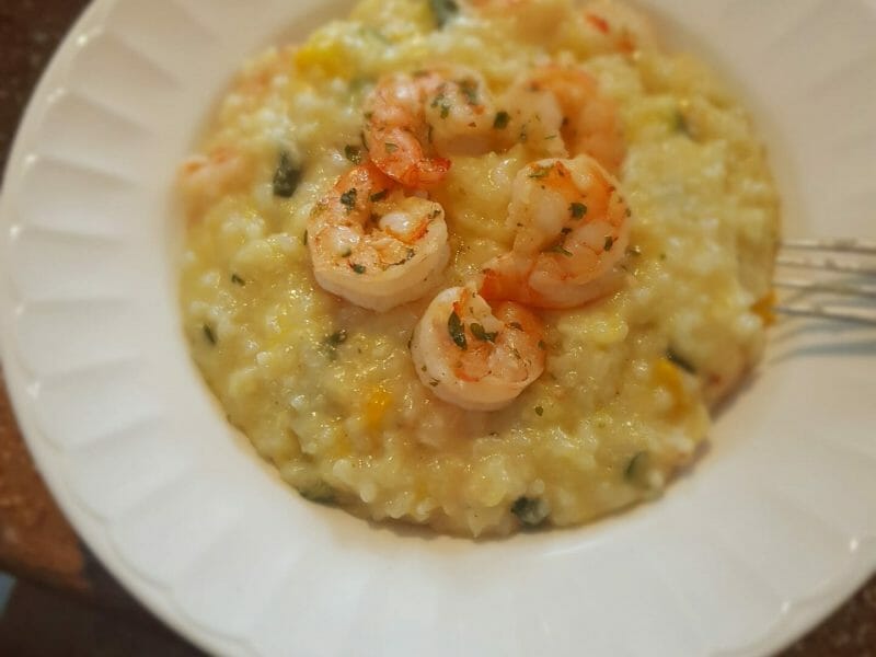 Cliquez pour zoomer ! Risotto courgettes et crevettes Thermomix par nini1984