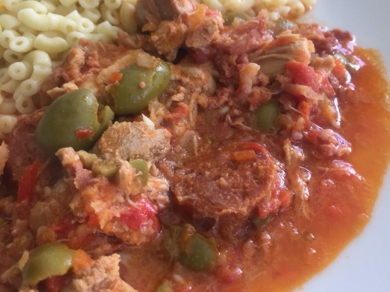 Cliquez pour zoomer ! Sauté de poulet au chorizo Thermomix par celine_424