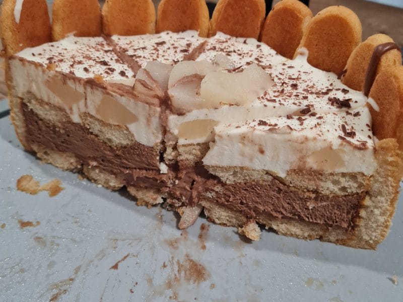 Cliquez pour zoomer ! Charlotte poire chocolat Thermomix par Martine55