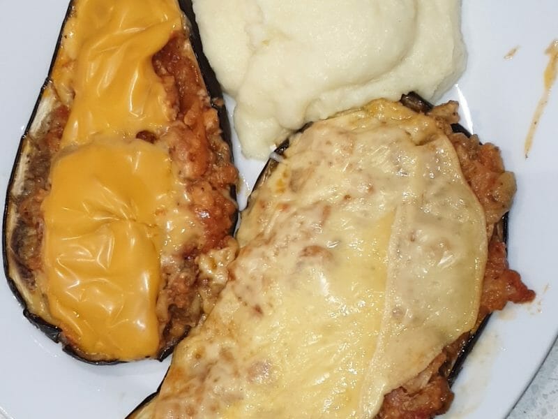 Cliquez pour zoomer ! Aubergines farcies au thon Thermomix par gabriellesofia