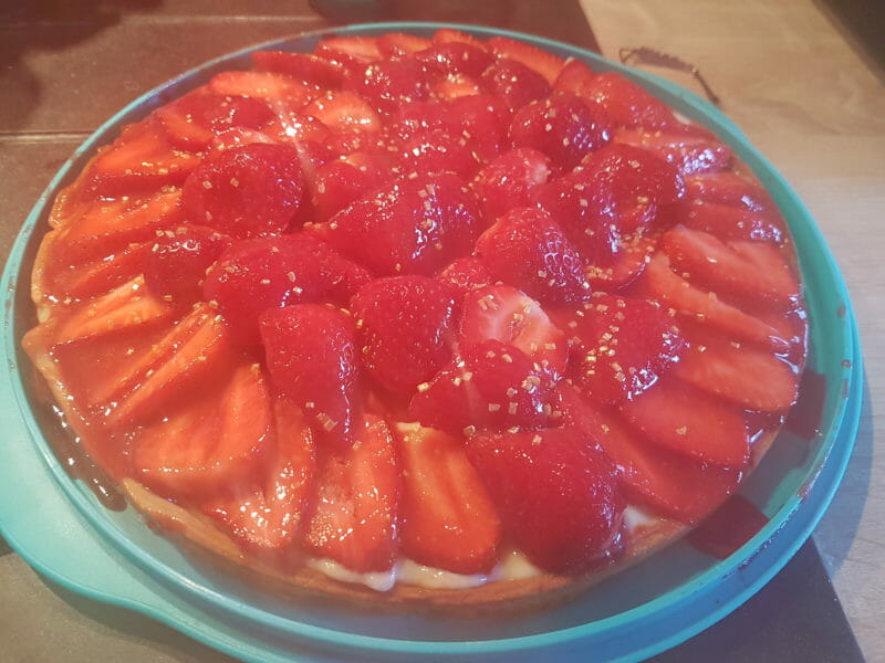 Cliquez pour zoomer ! Tarte aux fraises Thermomix par Mela43
