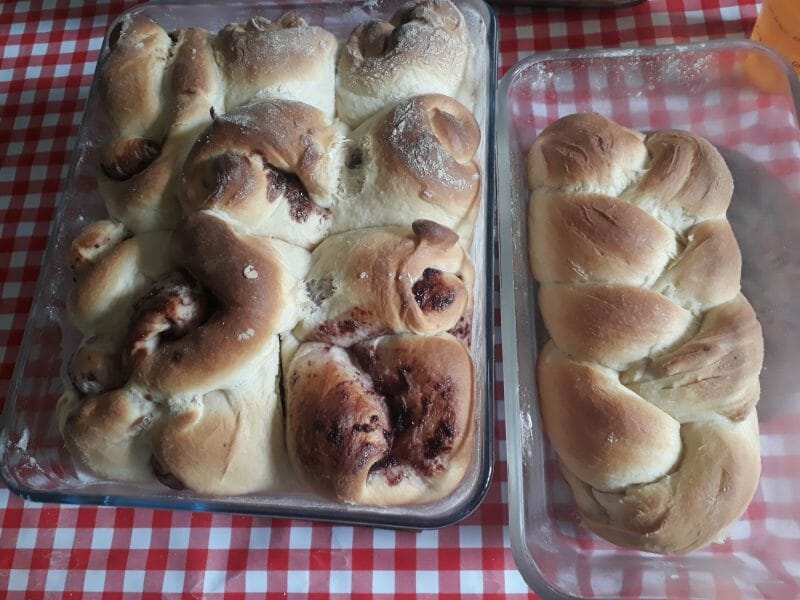 Cliquez pour zoomer ! Brioche tressée à la mie filante Thermomix par nashaa