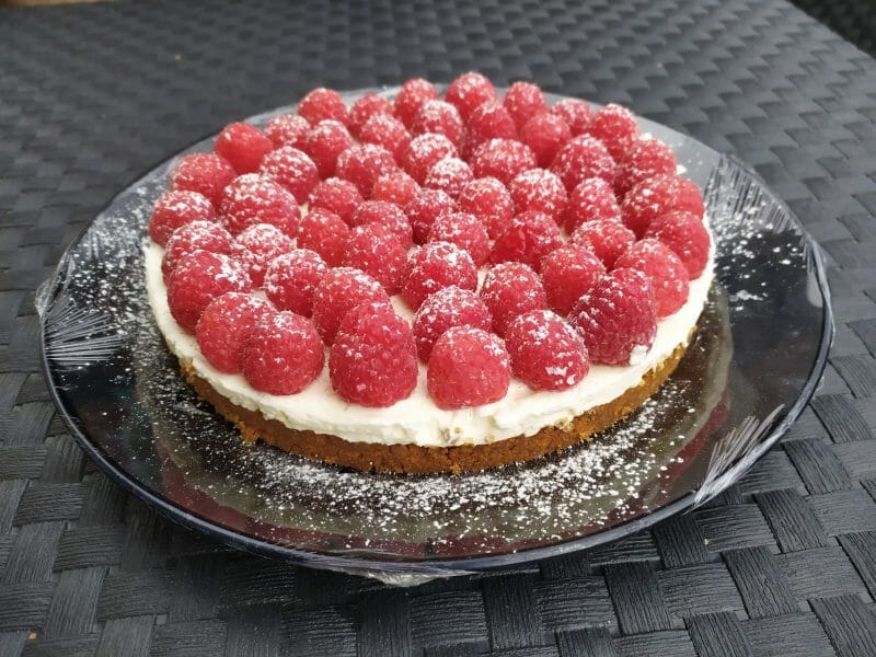 Cliquez pour zoomer ! Tarte aux fraises sans cuisson Thermomix par jennioulia