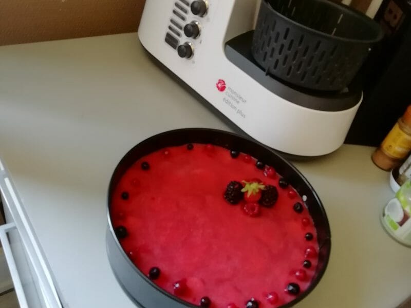 Cliquez pour zoomer ! Bavarois aux fraises Thermomix par virginie-90