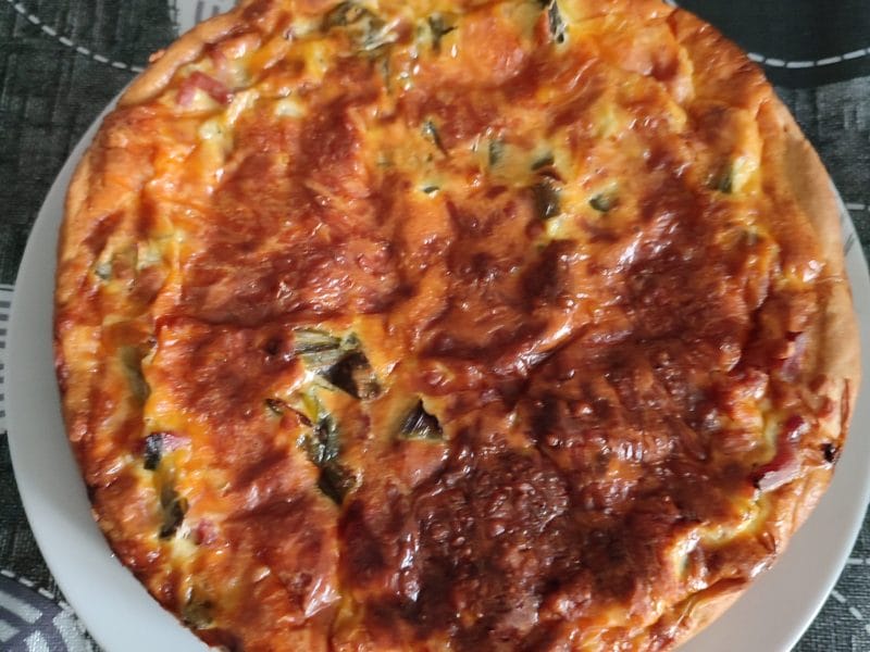 Cliquez pour zoomer ! Gâteau poireaux, lardons et fromage Thermomix par virginie-90