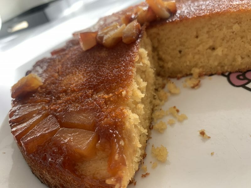 Cliquez pour zoomer ! Gâteau renversé à l’ananas Thermomix par melooooooch