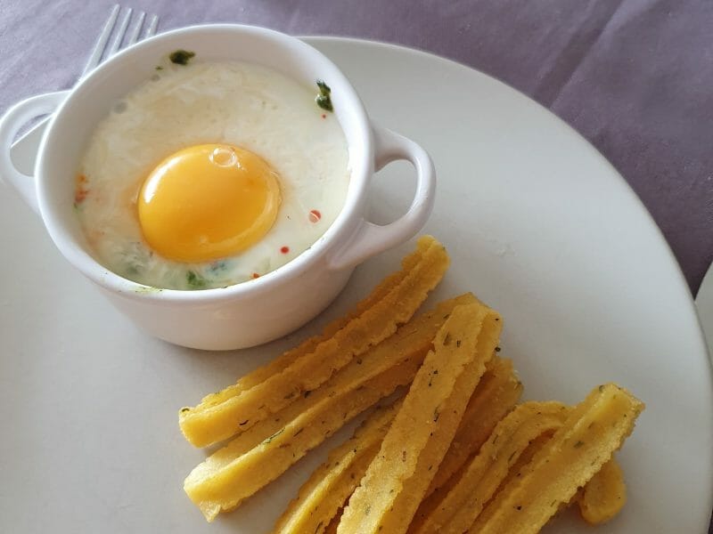 Cliquez pour zoomer ! Oeufs cocotte épinards et chorizo Thermomix par emice1119