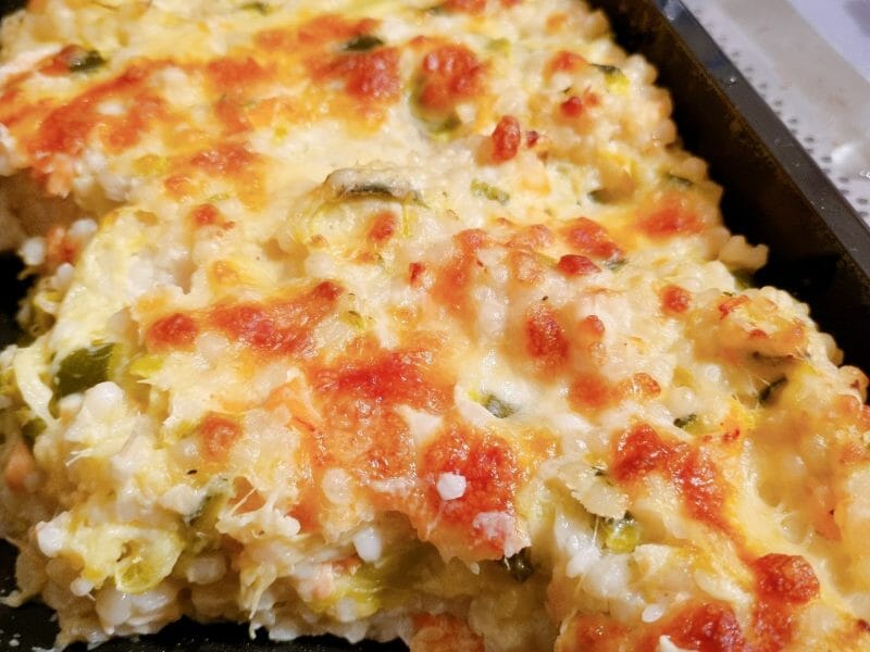 Cliquez pour zoomer ! Gratin de perles, saumon et courgettes Thermomix par emice1119