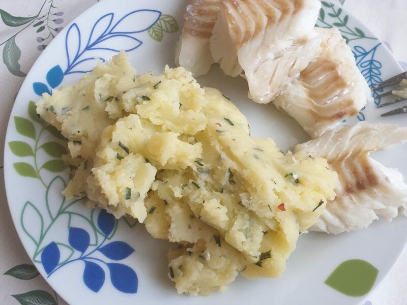 Cliquez pour zoomer ! Ecrasé de pommes de terre à l’huile d’olive Thermomix par Ercan