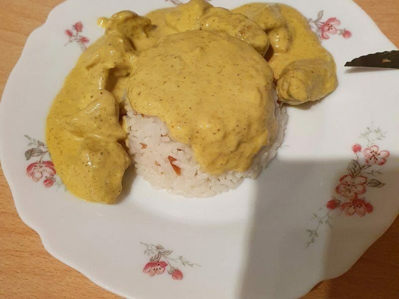 Cliquez pour zoomer ! Blancs de poulet sauce moutarde et curry Thermomix par Ercan