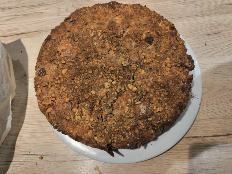 Cliquez pour zoomer ! Tarte aux pommes façon crumble Thermomix par emilie_377