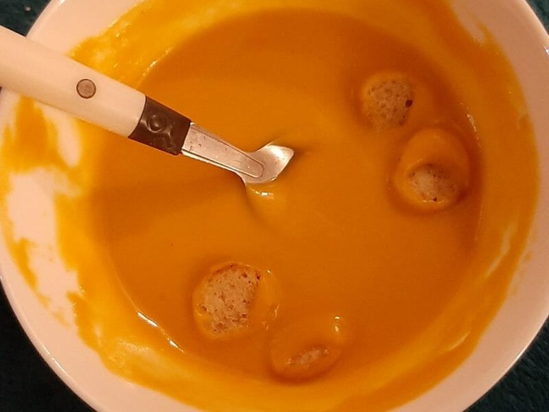 Velouté de patate douce au lait de coco au Thermomix - Cookomix