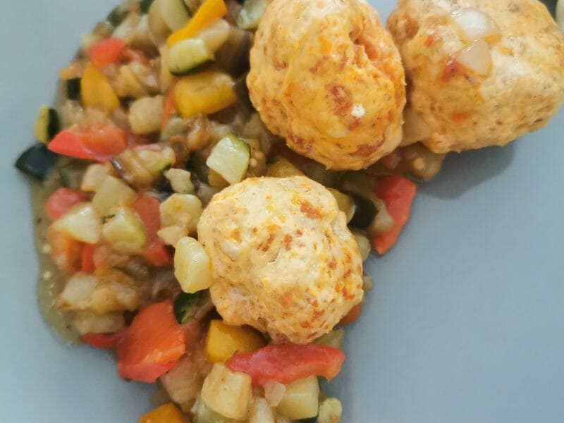 Cliquez pour zoomer ! Boulettes de poulet au chorizo Thermomix par louloute141