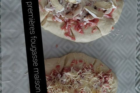 Cliquez pour zoomer ! Fougasse chèvre et lardons Thermomix par louloute141