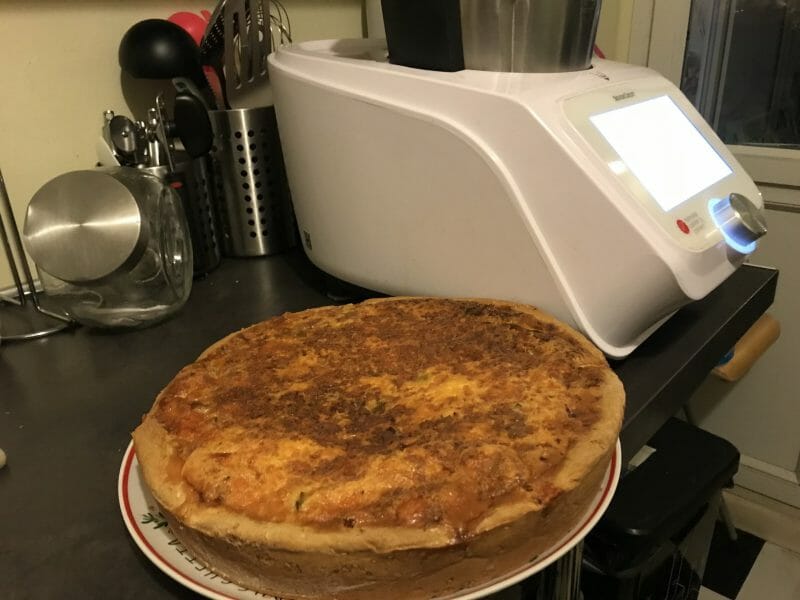 Cliquez pour zoomer ! Gâteau poireaux, lardons et fromage Thermomix par menka