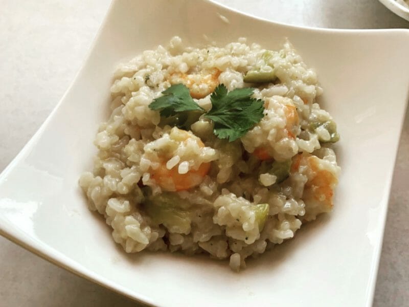 Cliquez pour zoomer ! Risotto courgettes et crevettes Thermomix par cleathur