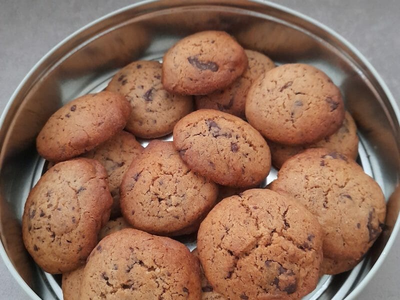 Cliquez pour zoomer ! Cookies beurre de cacahuète et pépites de chocolat Thermomix par CELDA.09