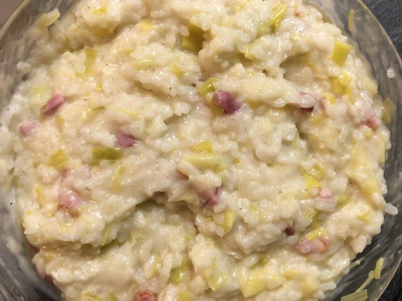 Cliquez pour zoomer ! Risotto poireaux et lardons Thermomix par anaislotito38