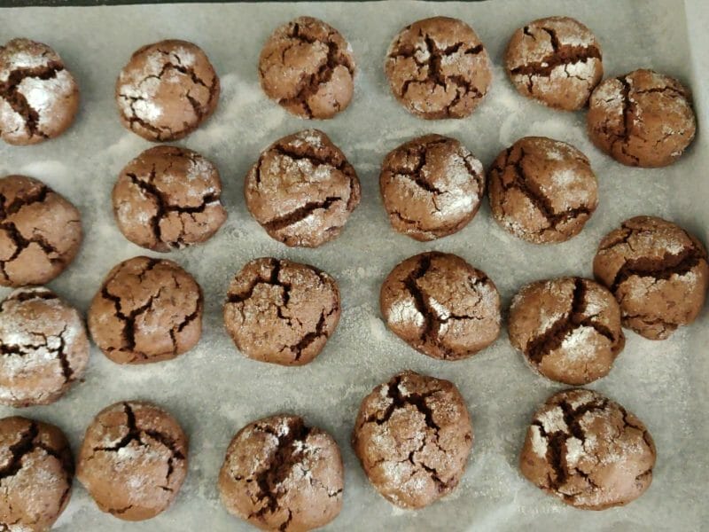 Cliquez pour zoomer ! Craquelés au chocolat Thermomix par elisepbm