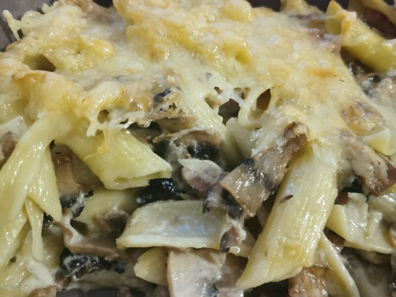 Cliquez pour zoomer ! Gratin de pennes aux champignons Thermomix par meredith21