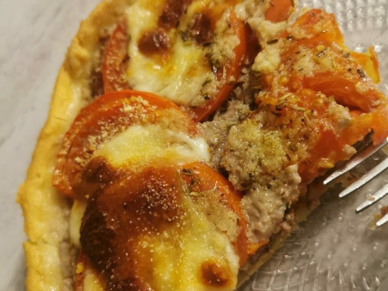 Cliquez pour zoomer ! Tarte salée façon tomates farcies Thermomix par assiamaissa