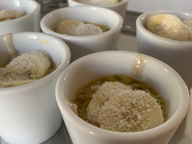 Cliquez pour zoomer ! Perles de tapioca aux bananes et lait de coco Thermomix par Lesdelisaflo