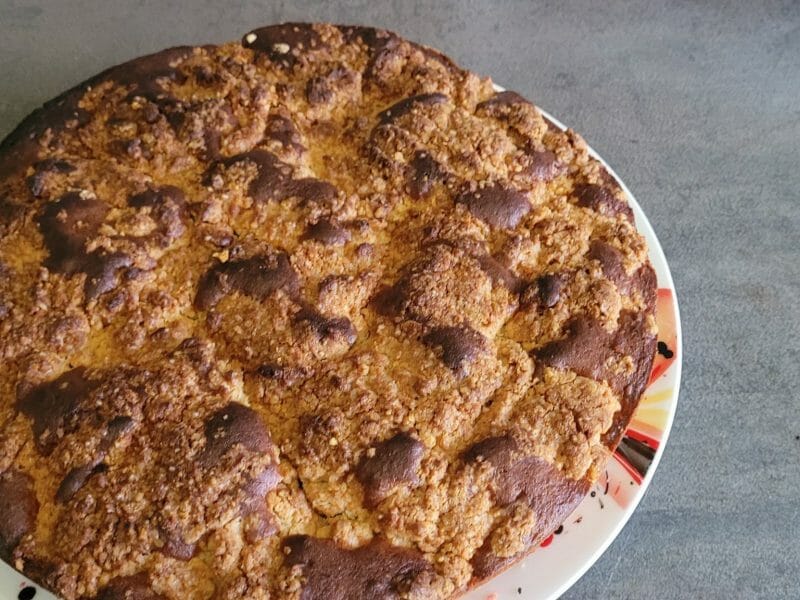 Cliquez pour zoomer ! Crumb cake framboises Thermomix par sab08230