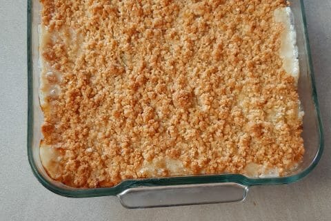 Cliquez pour zoomer ! Crumble courgettes, chèvre et lardons Thermomix par celineh1512