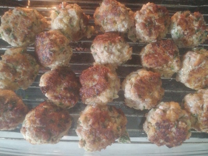 Cliquez pour zoomer ! Boulettes de veau à la tomme Thermomix par aurore_150