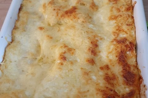 Cliquez pour zoomer ! Gratin de ravioles aux poireaux Thermomix par ceciledidesch