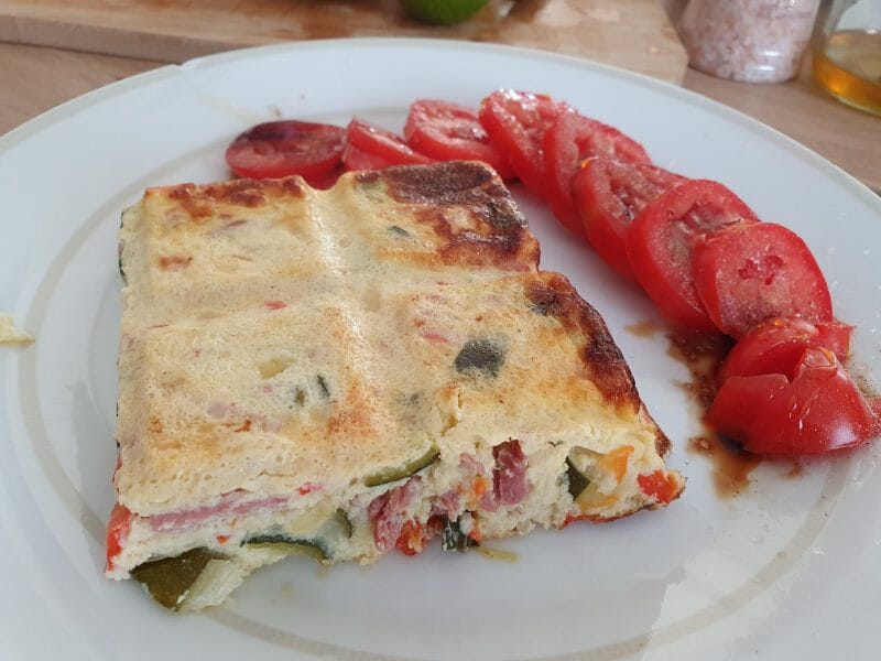 Cliquez pour zoomer ! Tortilla de courgettes Thermomix par ceciledidesch