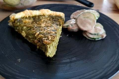 Cliquez pour zoomer ! Quiche épinards et lardons Thermomix par ceciledidesch
