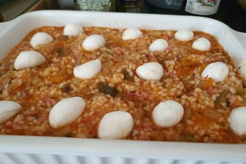 Cliquez pour zoomer ! Gratin de riz façon pizza Thermomix par ceciledidesch