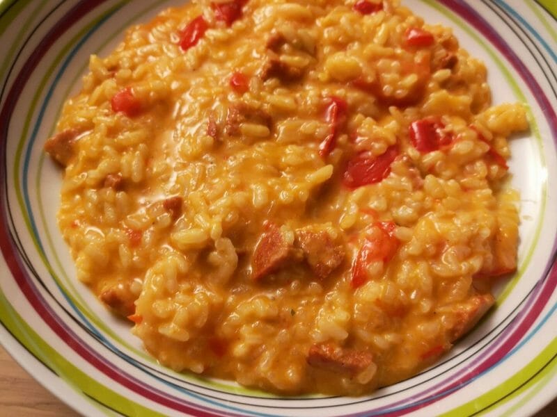 Cliquez pour zoomer ! Risotto au chorizo Thermomix par melleboubou