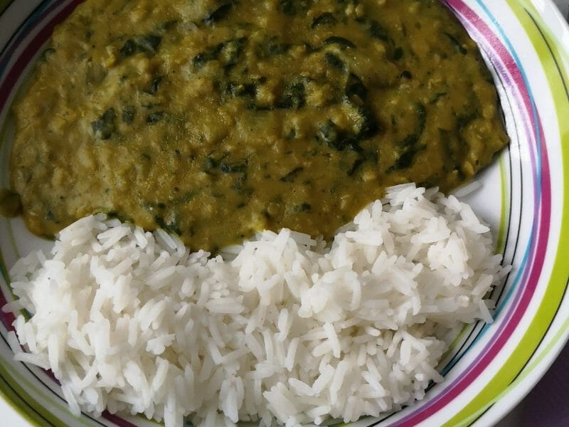 Cliquez pour zoomer ! Dhal d’épinards et de lentilles corail Thermomix par melleboubou