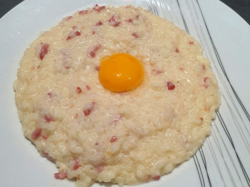 Cliquez pour zoomer ! Risotto façon carbonara Thermomix par alexandra_129