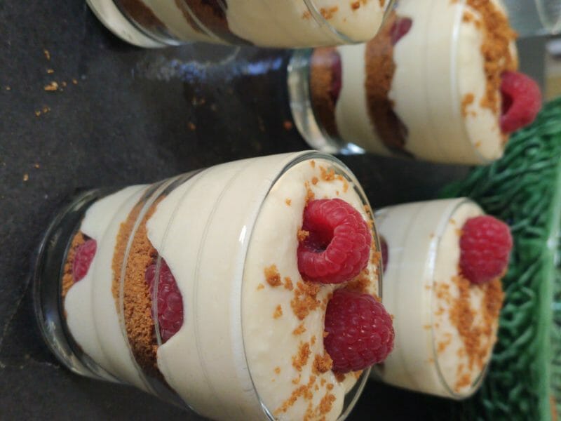 Cliquez pour zoomer ! Tiramisu aux framboises et spéculoos Thermomix par cindy031
