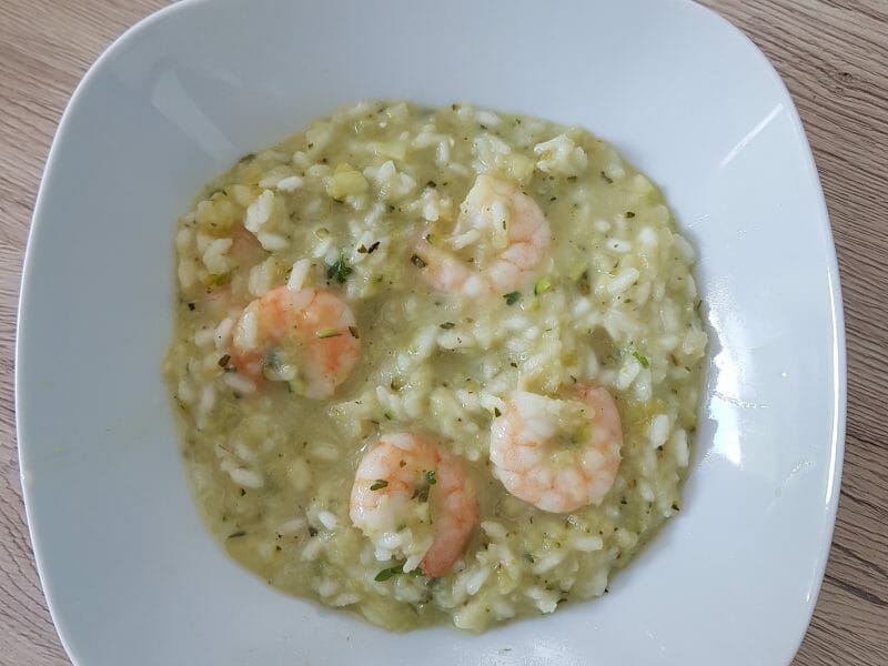 Cliquez pour zoomer ! Risotto courgettes et crevettes Thermomix par emilie_381