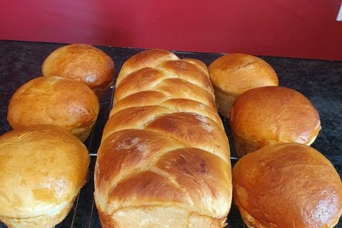 Cliquez pour zoomer ! Brioche tressée à la mie filante Thermomix par sara_44