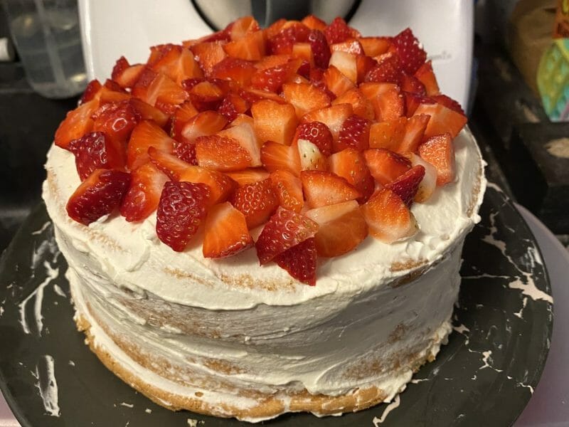Cliquez pour zoomer ! Shortcake aux fraises Thermomix par caroline_230
