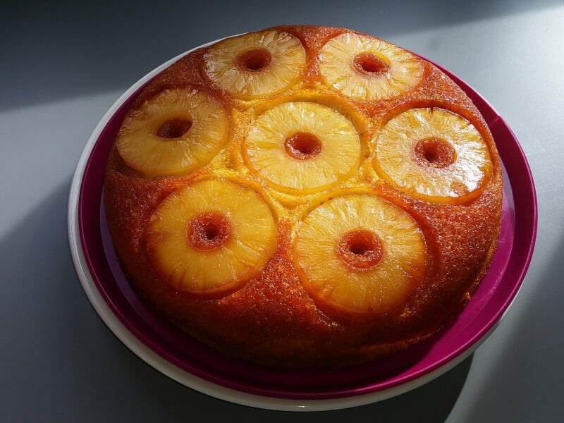 Cliquez pour zoomer ! Gâteau renversé à l’ananas Thermomix par BenCham