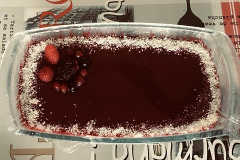 Cliquez pour zoomer ! Panna cotta citron sur sablé spéculoos et miroir de mangue Thermomix par danielux1407